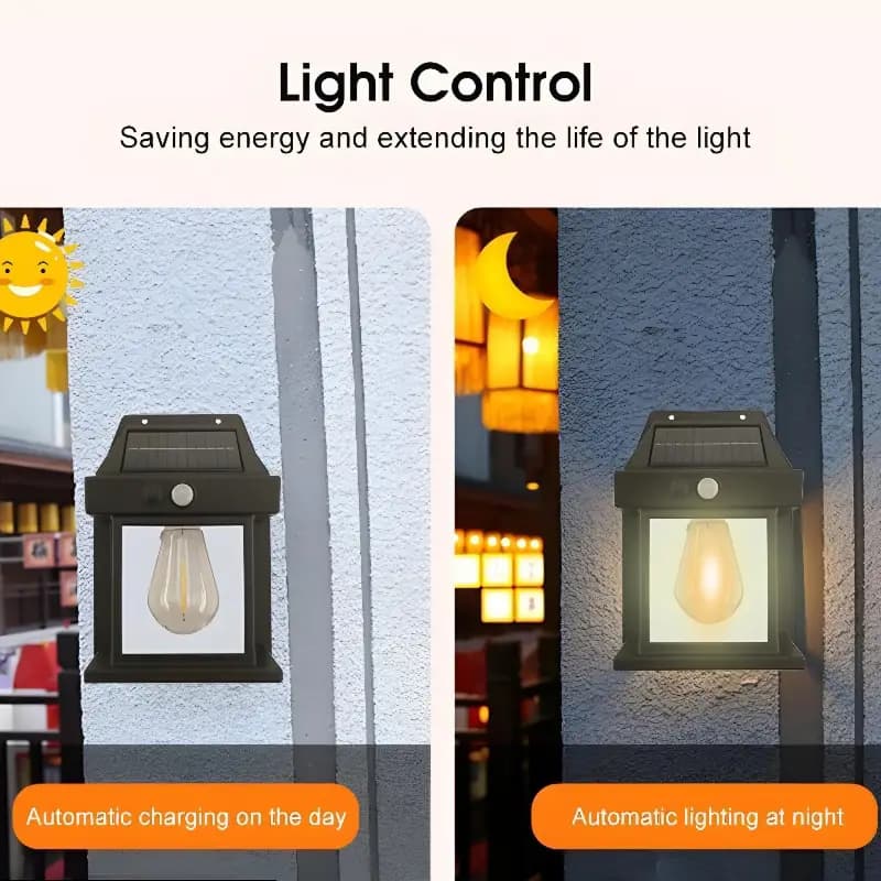 Solar Motion Sensor Wall Light