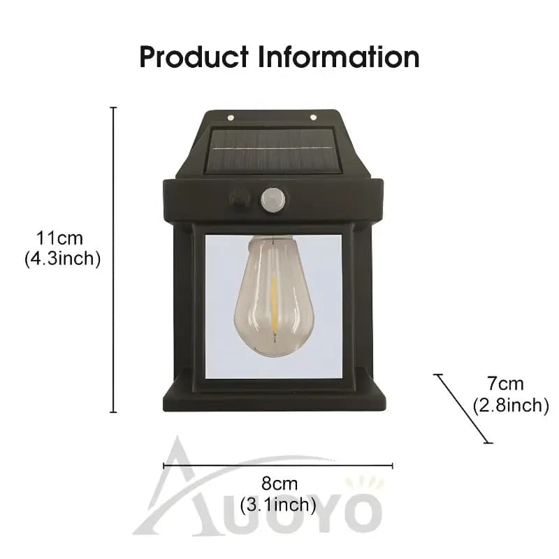 Solar Motion Sensor Wall Light