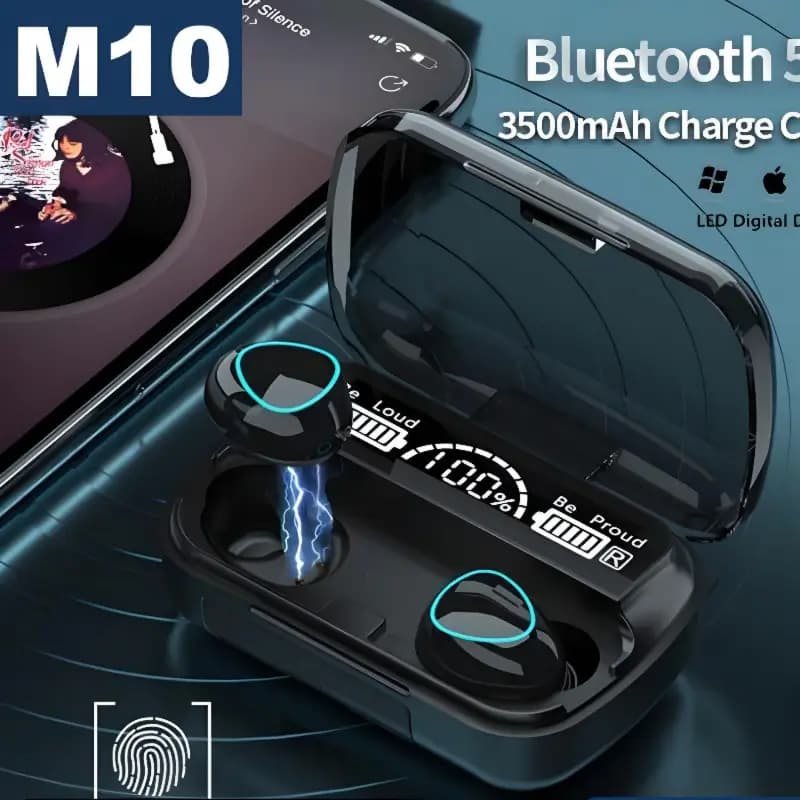 M10 Earbuds With Power Bank