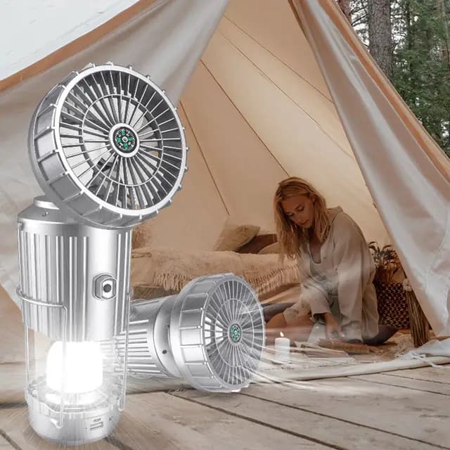 Portable Solar Fan And Light